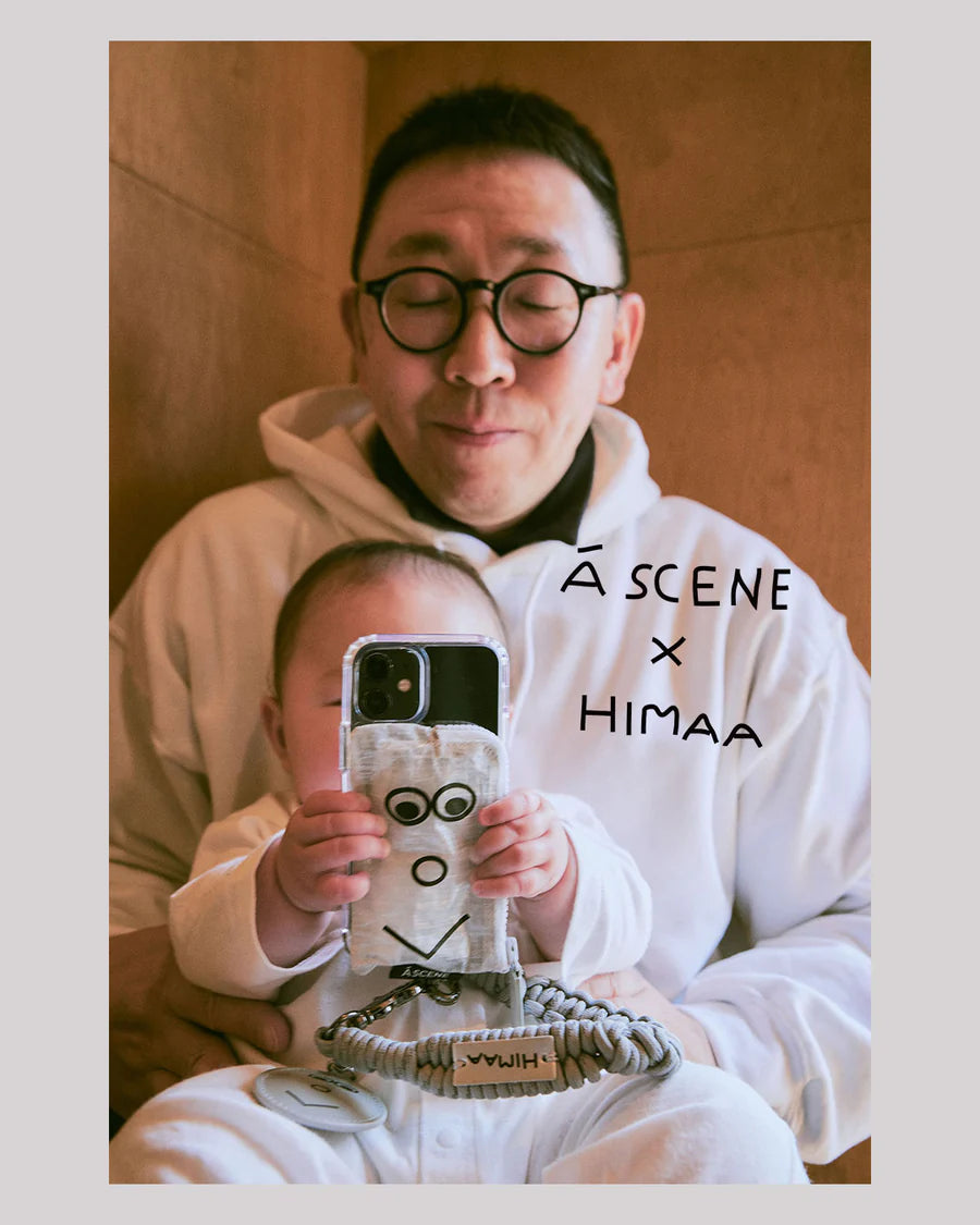 B&C Clear case with Dyneema® -HIMAA-【iPhone】SMILE