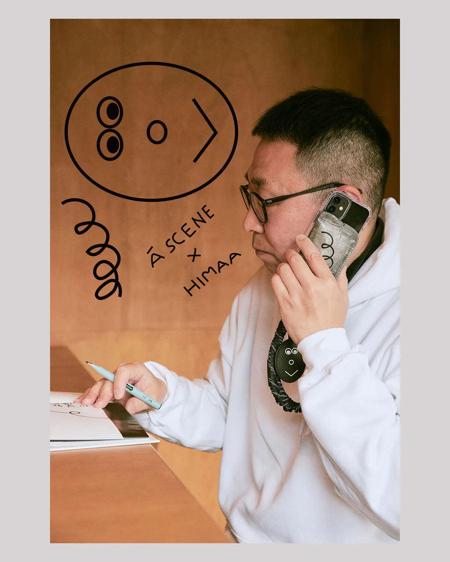 B&C Clear case with Dyneema® -HIMAA-【iPhone】SMILE