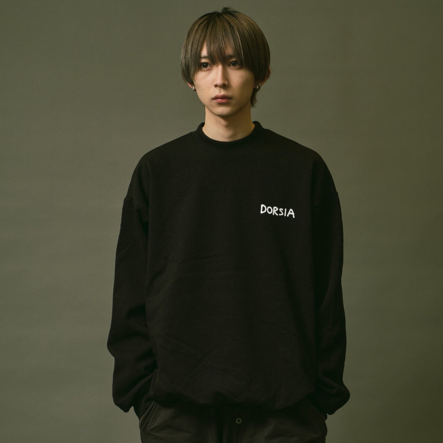 HANGYODON / KEN KAGAMI CREW　SWEAT（Black)