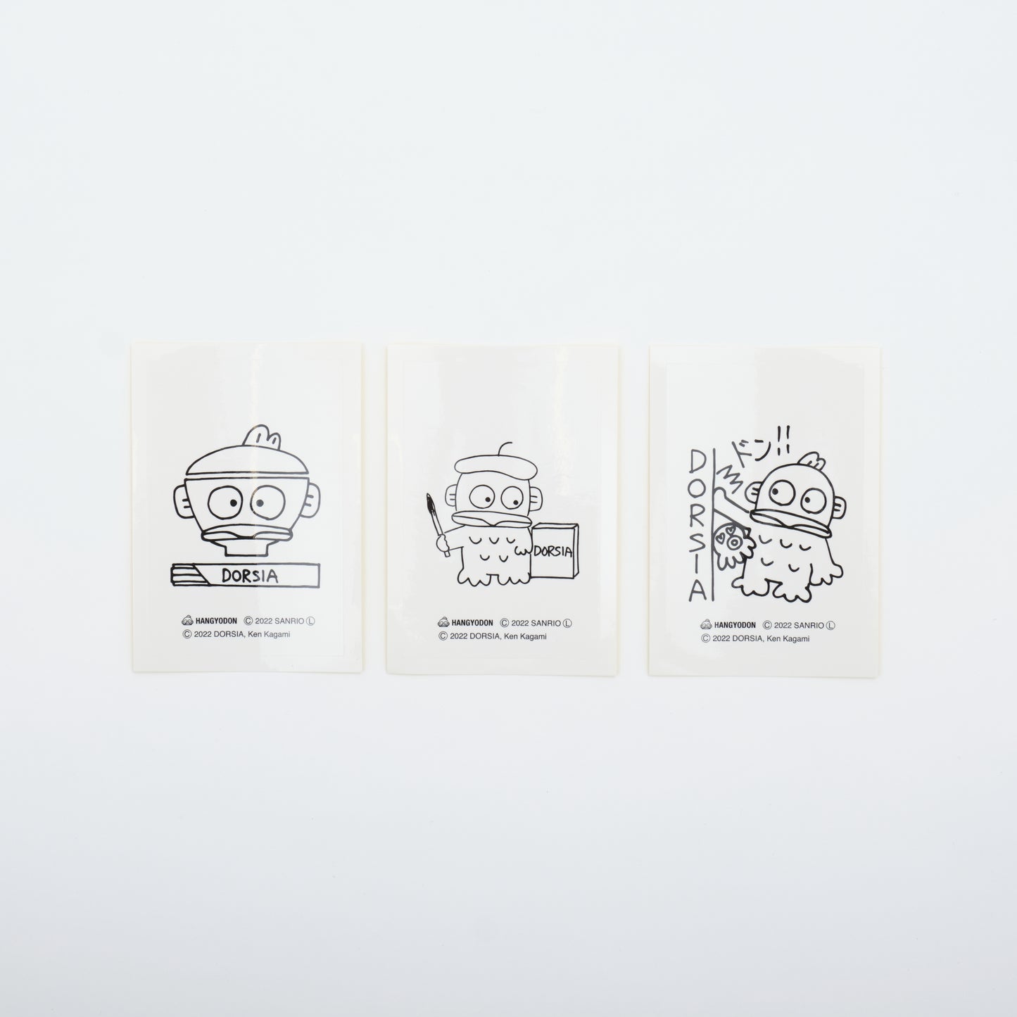 HANGYODON / KEN KAGAMI STICKER SET OF 3